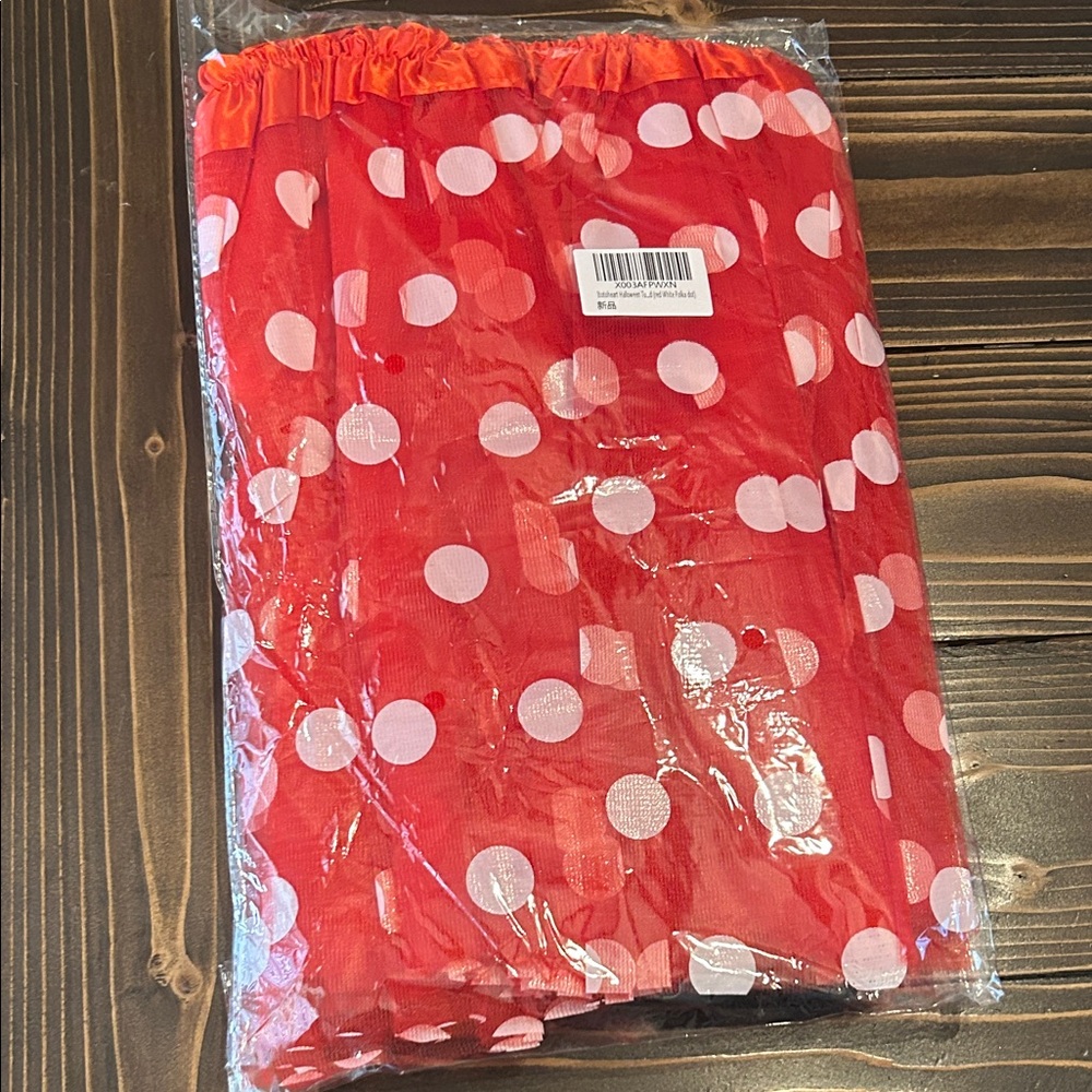 Red Polka Dot Dress with Mouse Ears Headband - Picture 6 of 6